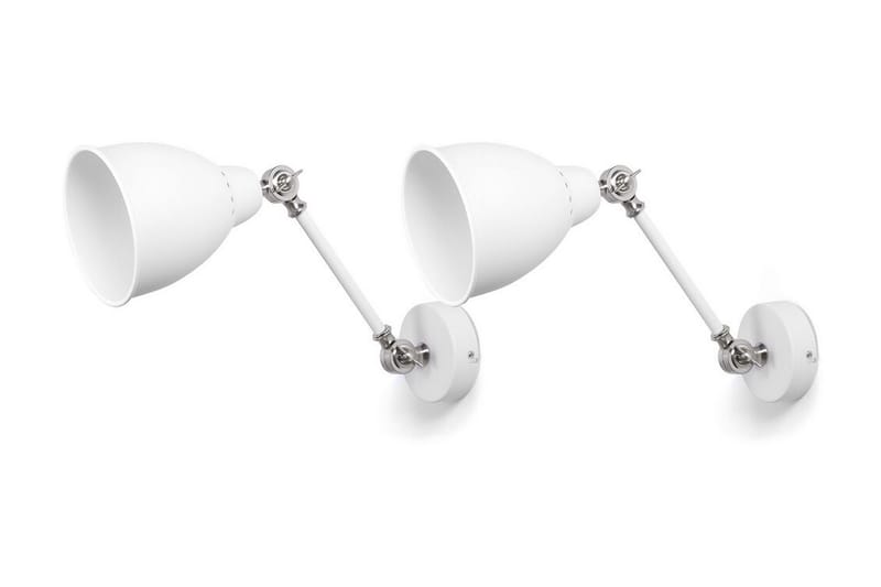Tillatoba Vegglampe M 2-pk - Hvit - Belysning - Innendørsbelysning & Lamper - Vegglampe - Veggarmatur
