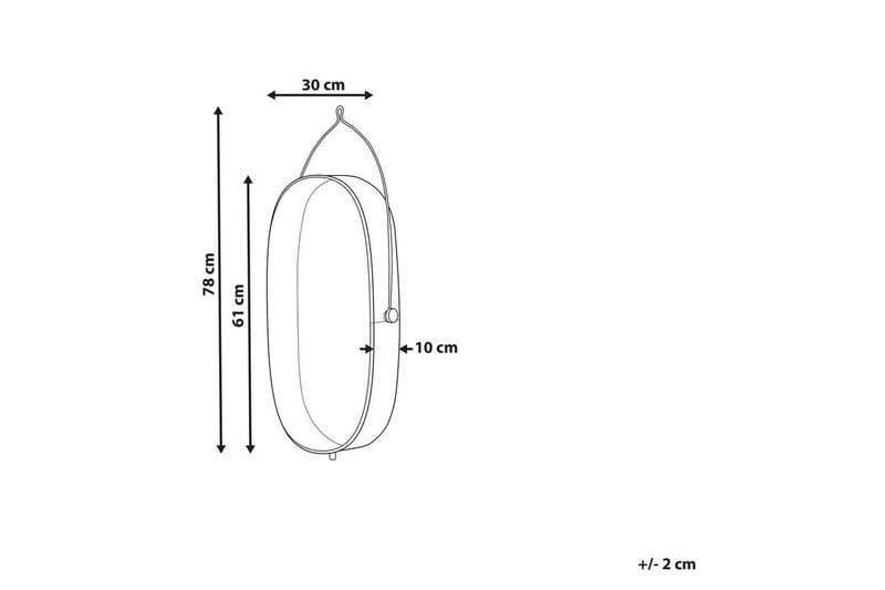 Tireno Vegglampe 73 cm E27 - Lyst tre - Belysning - Innendørsbelysning & Lamper - Vegglampe