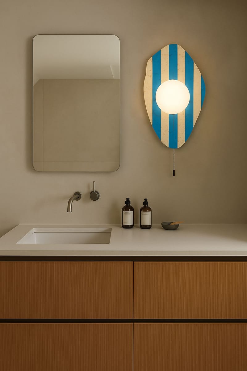 Torlic vegglampe 10 cm - Beige, Hvit, Blå - Belysning - Innendørsbelysning & Lamper - Vegglampe