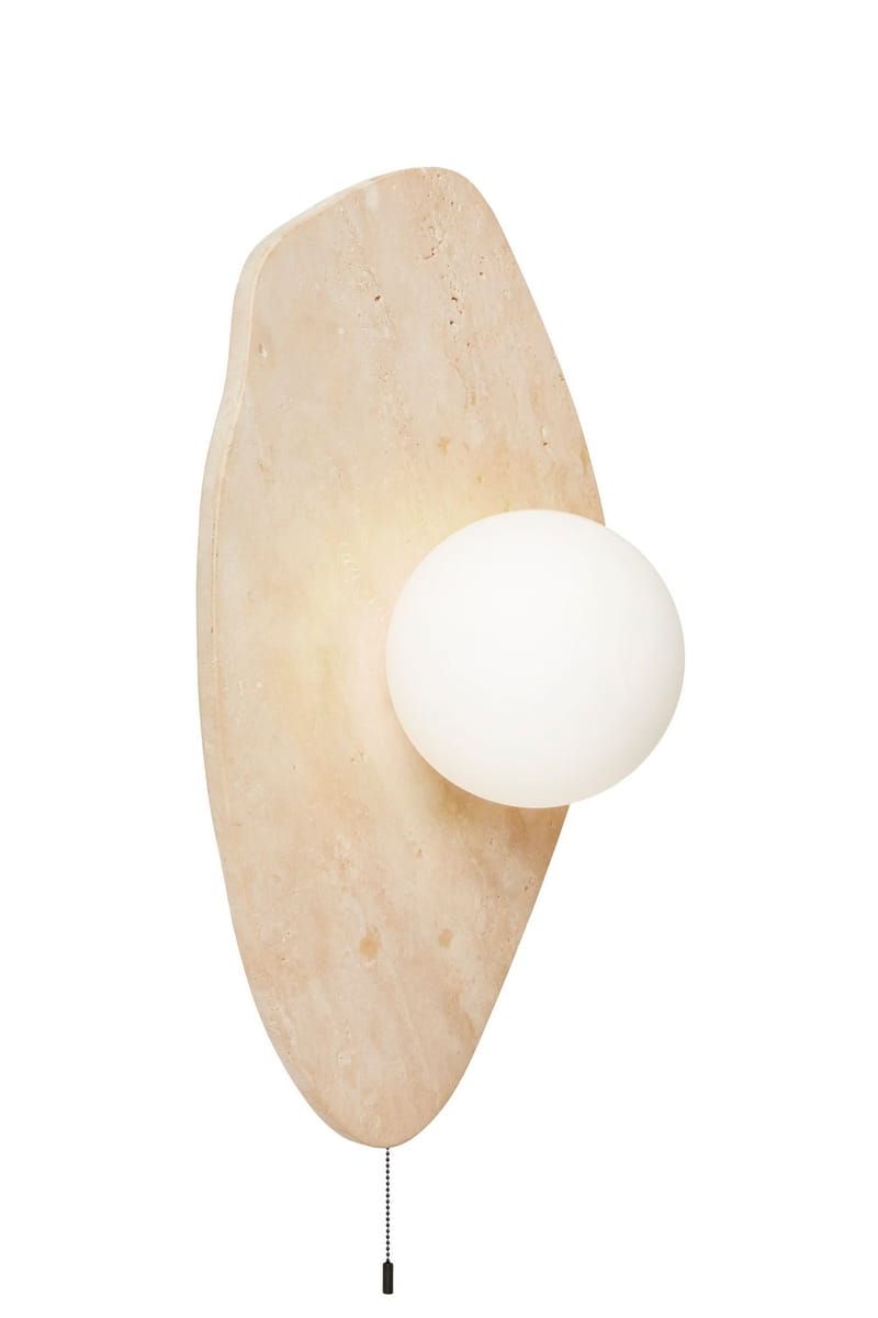 Torlic vegglampe 10 cm - Beige og Hvit - Belysning - Innendørsbelysning & Lamper - Vegglampe