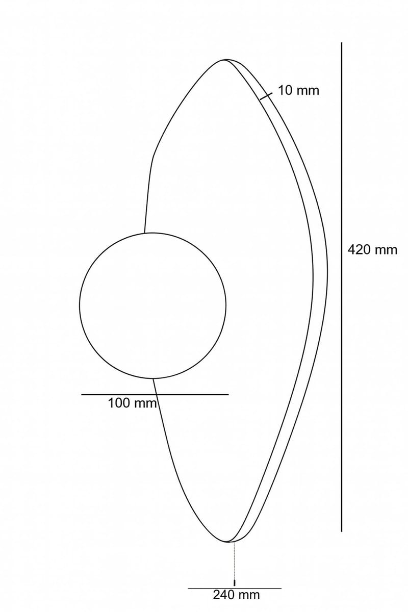 Torlic vegglampe 10 cm - Beige og Hvit - Belysning - Innendørsbelysning & Lamper - Vegglampe