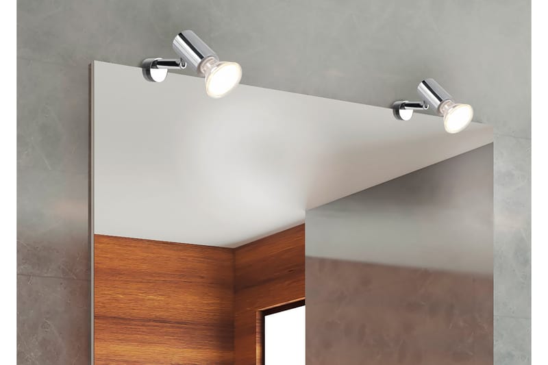Trio Lighting Lorenzo H2O vegglampe 1L GU10 krom - Belysning - Innendørsbelysning & Lamper - Vegglampe
