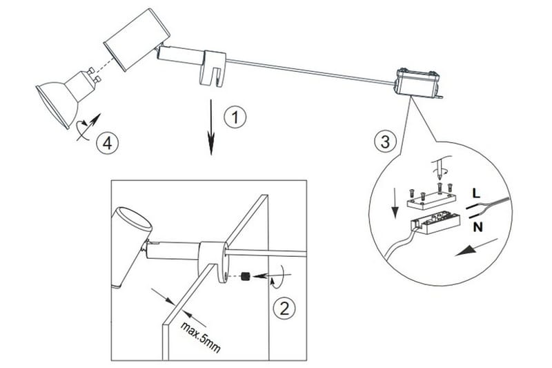 Trio Lighting Lorenzo H2O vegglampe 1L GU10 krom - Belysning - Innendørsbelysning & Lamper - Vegglampe