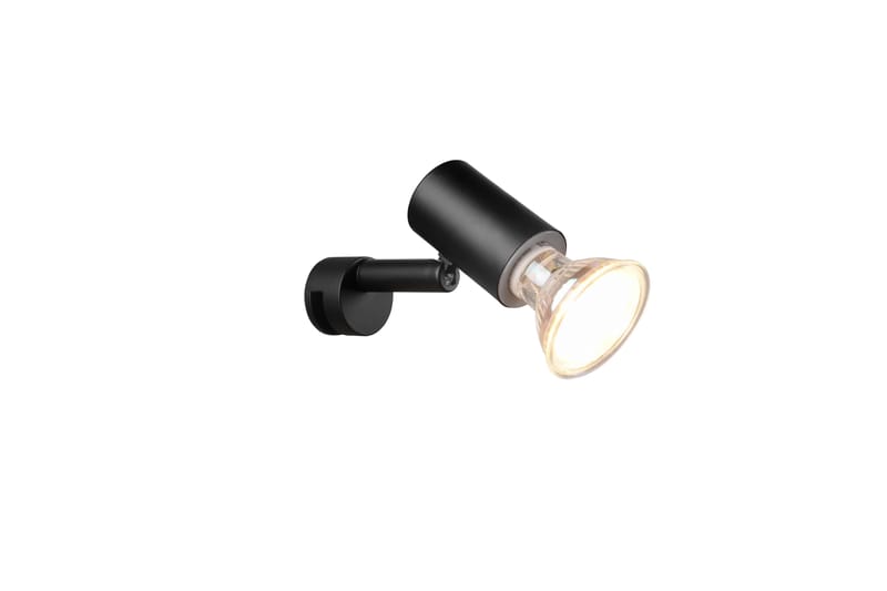 Trio Lighting Lorenzo H2O vegglampe 1L GU10 matt svart - Belysning - Innendørsbelysning & Lamper - Vegglampe