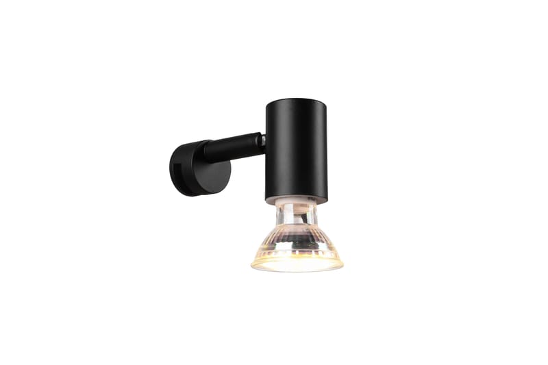 Trio Lighting Lorenzo H2O vegglampe 1L GU10 matt svart - Belysning - Innendørsbelysning & Lamper - Vegglampe