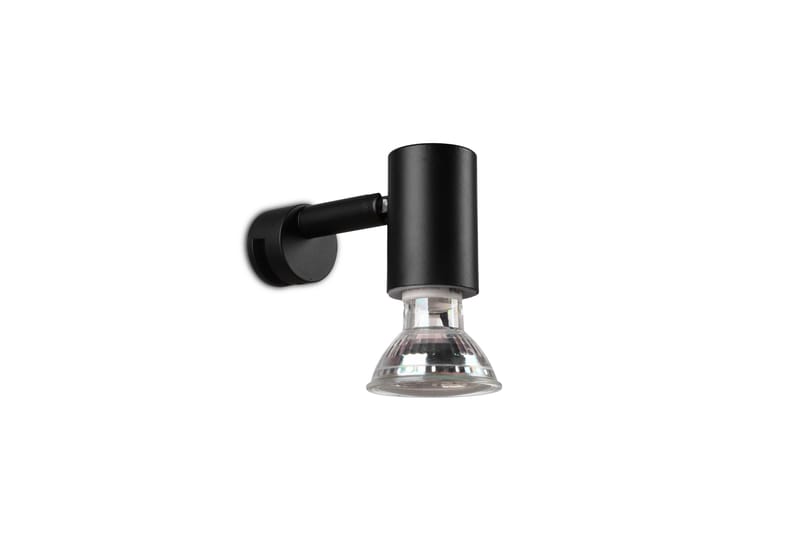 Trio Lighting Lorenzo H2O vegglampe 1L GU10 matt svart - Belysning - Innendørsbelysning & Lamper - Vegglampe