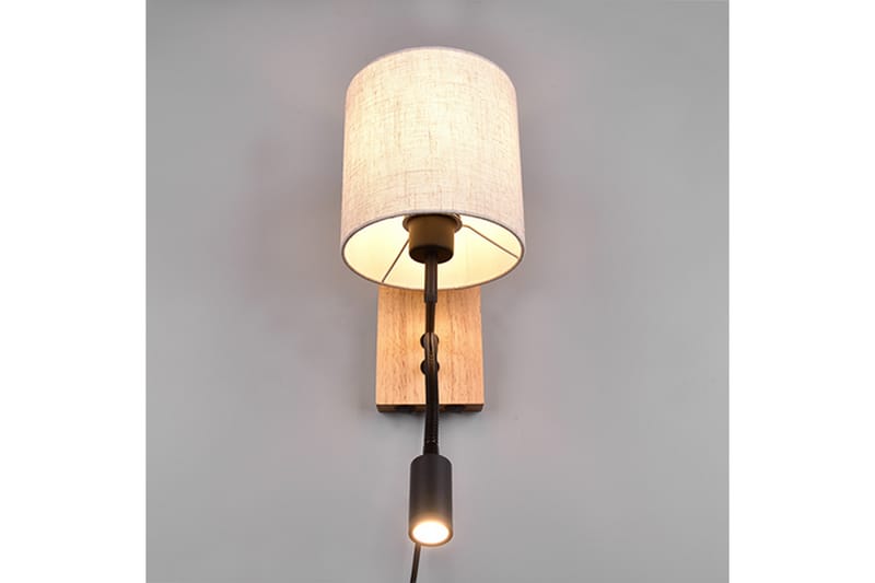 Trio Lighting Nilam Vegglampe m. Leselampe 18 cm LED + E27 tre - Belysning - Innendørsbelysning & Lamper - Vegglampe