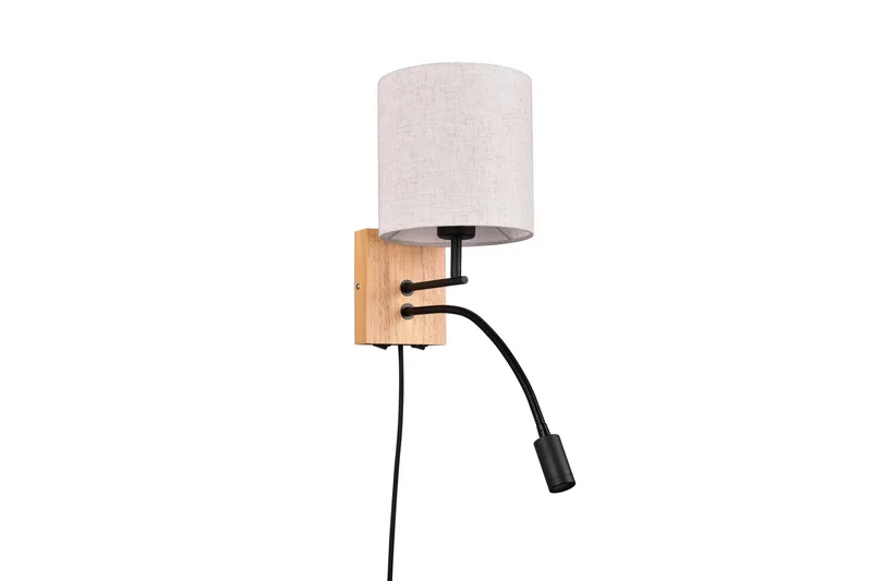 Trio Lighting Nilam Vegglampe m. Leselampe 18 cm LED + E27 tre, undefined
