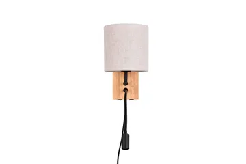 Trio Lighting Nilam Vegglampe m. Leselampe 18 cm LED + E27 tre - Belysning - Innendørsbelysning & Lamper - Vegglampe