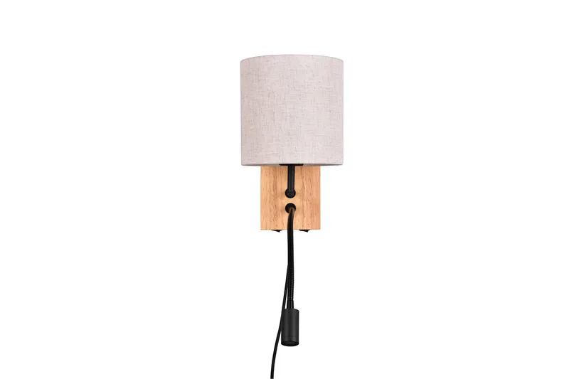 Trio Lighting Nilam Vegglampe m. Leselampe 18 cm LED + E27 tre - Belysning - Innendørsbelysning & Lamper - Vegglampe