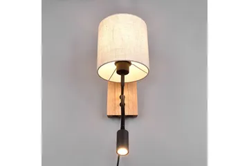 Trio Lighting Nilam Vegglampe m. Leselampe 18 cm LED + E27 tre - Belysning - Innendørsbelysning & Lamper - Vegglampe