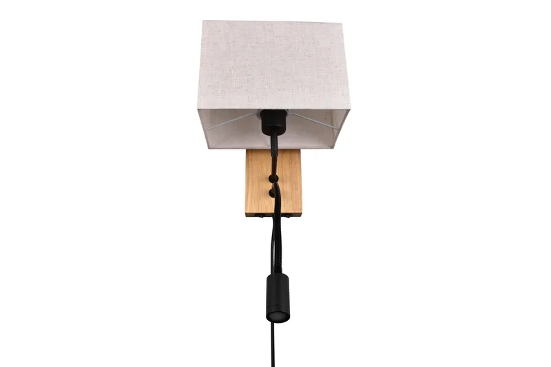 Trio Lighting Nilam Vegglampe med leselampe 25 cm LED + E27 tre - Belysning - Innendørsbelysning & Lamper - Vegglampe