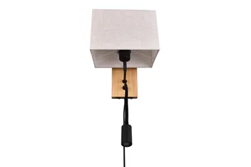 Trio Lighting Nilam Vegglampe med leselampe 25 cm LED + E27 tre - Belysning - Innendørsbelysning & Lamper - Vegglampe