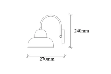 Vegg lampe Adrim Gull - Gull - Belysning - Innendørsbelysning & Lamper - Vegglampe