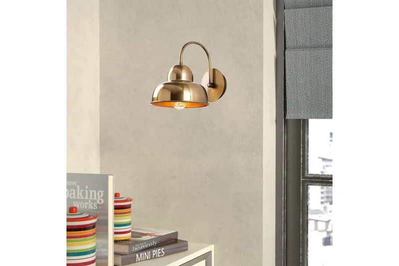 Vegg lampe Adrim Gull - Gull - Belysning - Innendørsbelysning & Lamper - Vegglampe