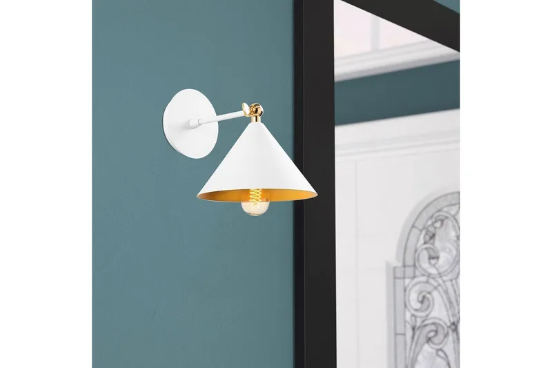 Vegg lampe Adrim Hvit - Hvit - Belysning - Innendørsbelysning & Lamper - Vegglampe