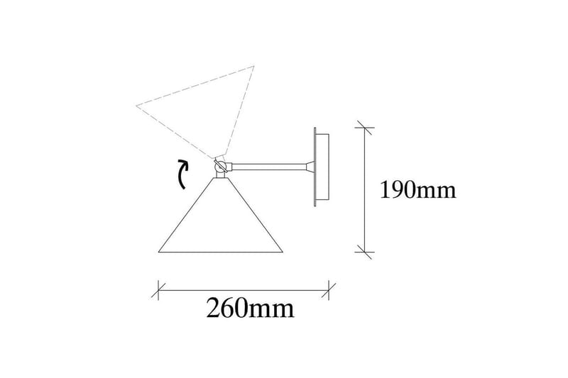 Vegg lampe Adrim Svart - Svart - Belysning - Innendørsbelysning & Lamper - Vegglampe