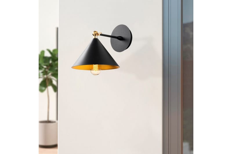Vegg lampe Adrim Svart - Svart - Belysning - Innendørsbelysning & Lamper - Vegglampe