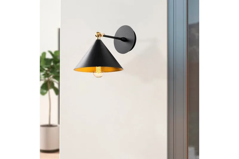 Vegg lampe Adrim Svart - Svart - Belysning - Innendørsbelysning & Lamper - Vegglampe