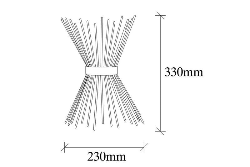 Vegg lampe Afroz Gull - Gull - Belysning - Innendørsbelysning & Lamper - Vegglampe