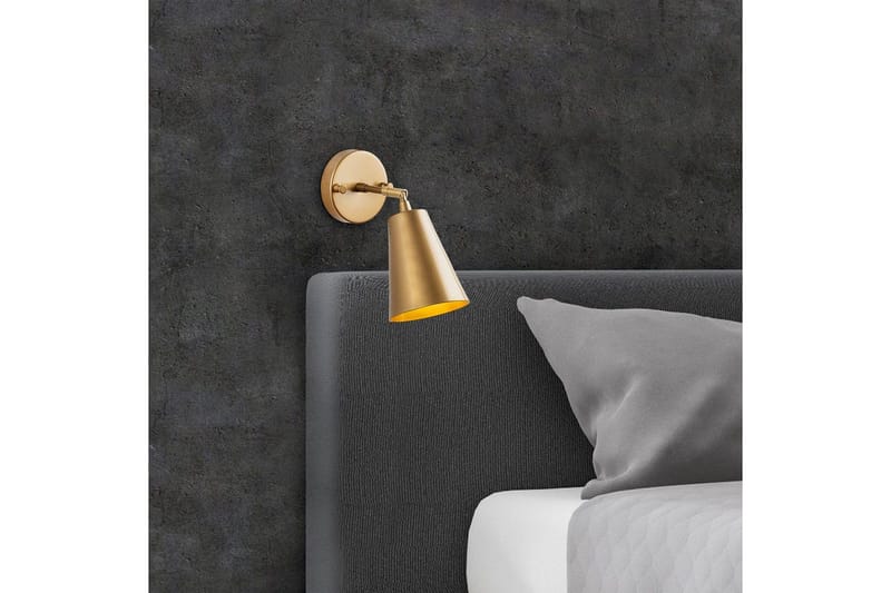 Vegg lampe Avraen Gull - Gull - Belysning - Innendørsbelysning & Lamper - Vegglampe