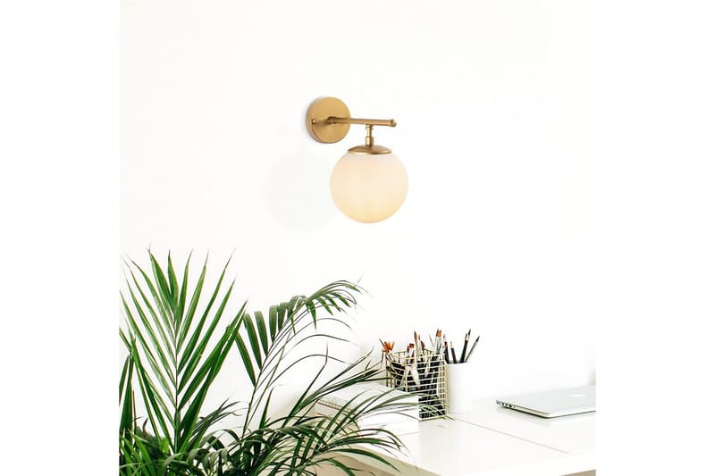 Vegg lampe Berriarenr Skinnende Gull - Skinnende Gull - Belysning - Innendørsbelysning & Lamper - Vegglampe