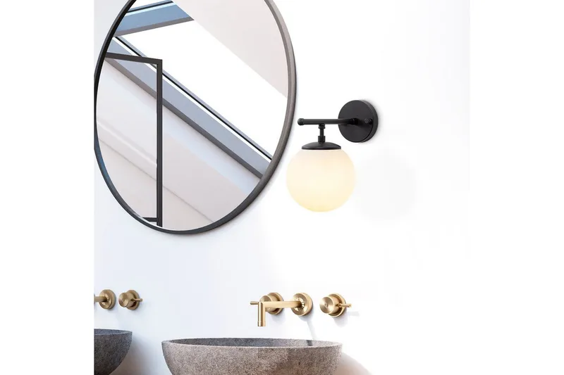 Vegg lampe Berriarenr Svart / Krem - Svart / Krem - Belysning - Innendørsbelysning & Lamper - Vegglampe