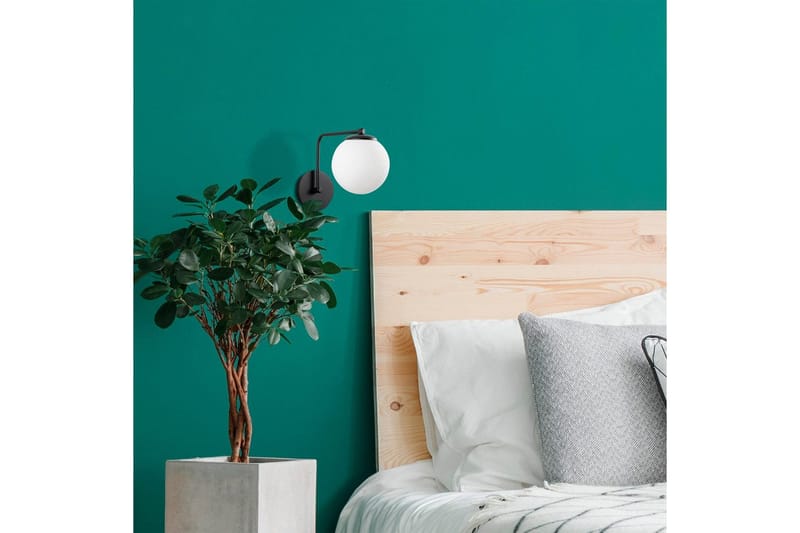 Vegg lampe Bhika Svart - Svart - Belysning - Innendørsbelysning & Lamper - Vegglampe