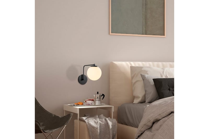 Vegg lampe Bhika Svart - Svart - Belysning - Innendørsbelysning & Lamper - Vegglampe