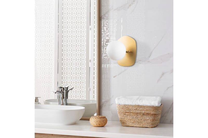 Vegg lampe Brønn Gull - Gull - Belysning - Innendørsbelysning & Lamper - Vegglampe
