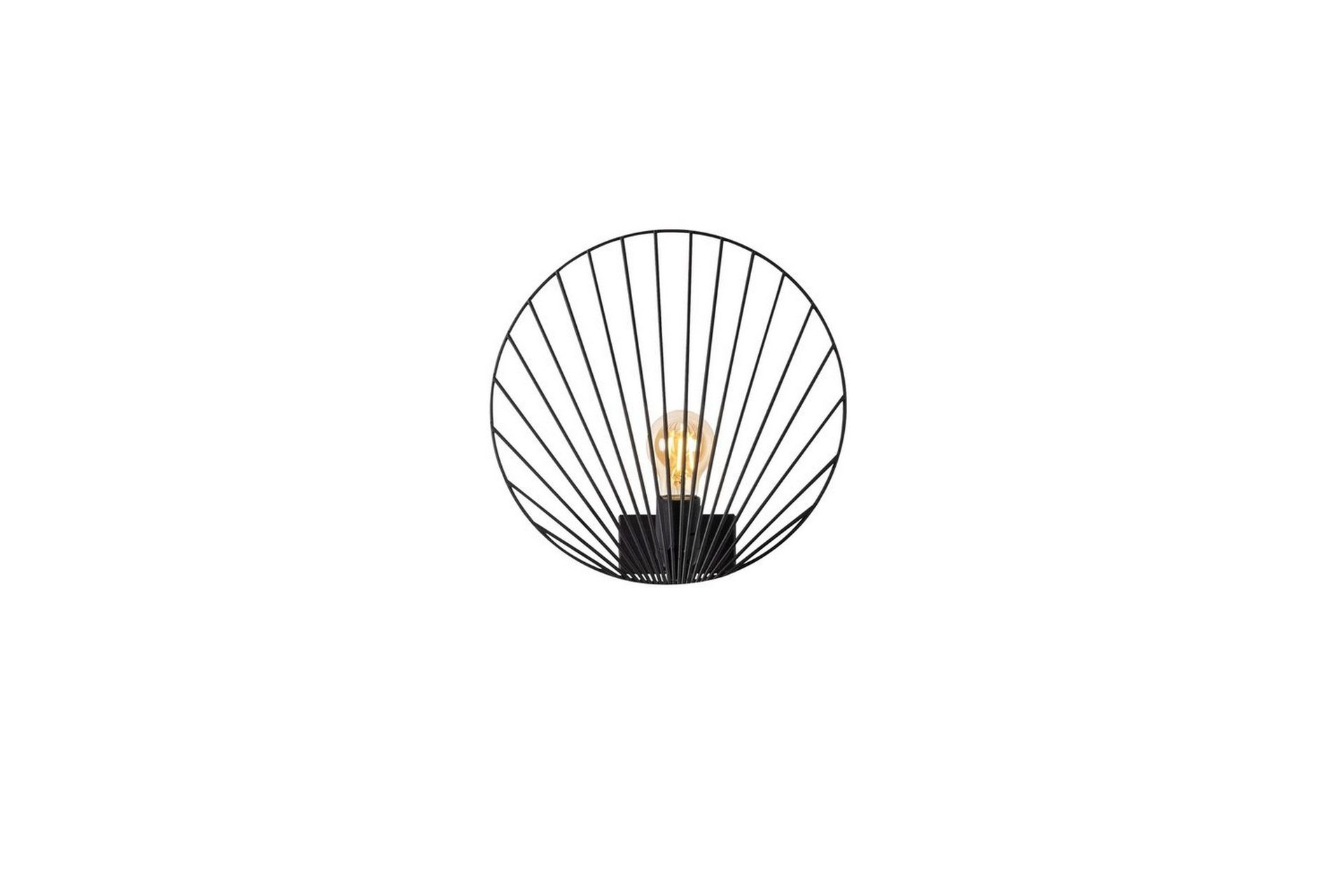Vegg lampe Braneth Svart - Svart