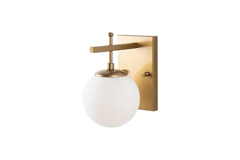 Vegg lampe Brentha Gull, Gull