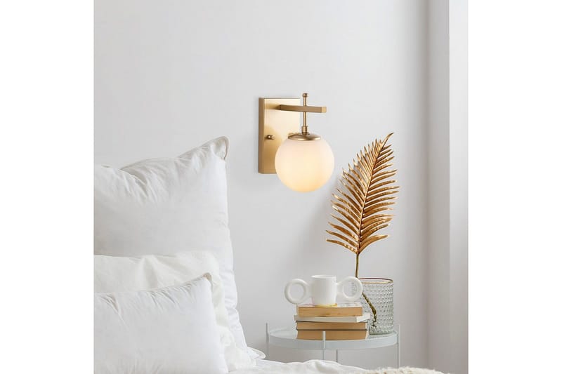 Vegg lampe Brentha Gull - Gull - Belysning - Innendørsbelysning & Lamper - Vegglampe