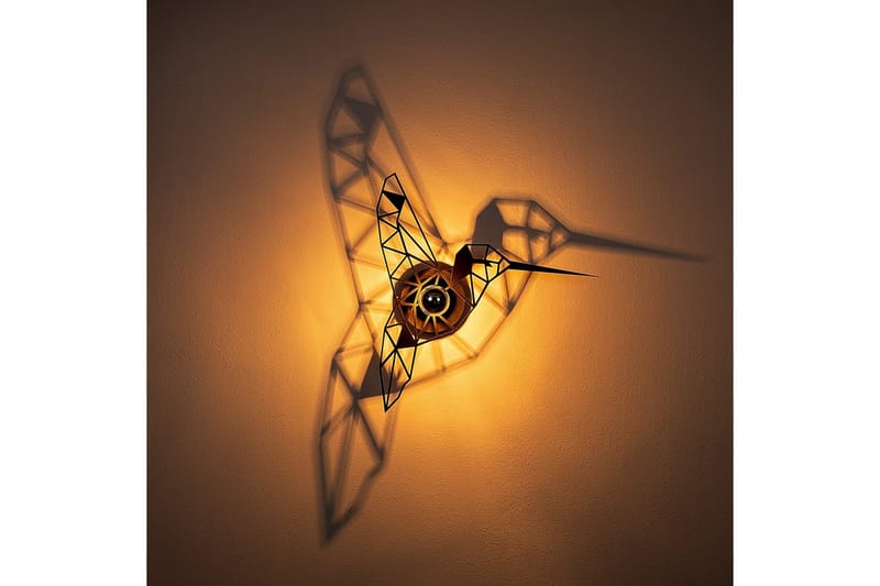 Vegg lampe Brilo Bird Svart - Svart - Belysning - Innendørsbelysning & Lamper - Vegglampe