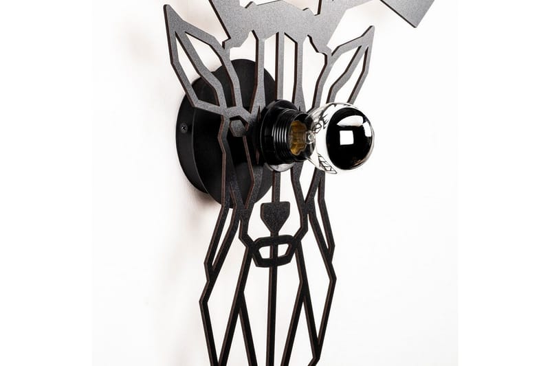 Vegg lampe Brilo Deer Svart - Svart - Belysning - Innendørsbelysning & Lamper - Vegglampe