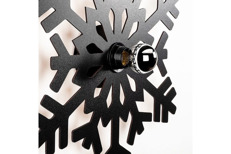 Vegg lampe Brilo Snow Svart - Svart - Belysning - Innendørsbelysning & Lamper - Vegglampe