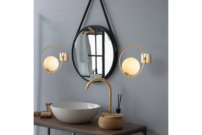 Vegg lampe Dolcer Gull - Gull - Belysning - Innendørsbelysning & Lamper - Vegglampe