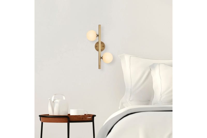 Vegg lampe Elvon Gull - Gull - Belysning - Innendørsbelysning & Lamper - Vegglampe