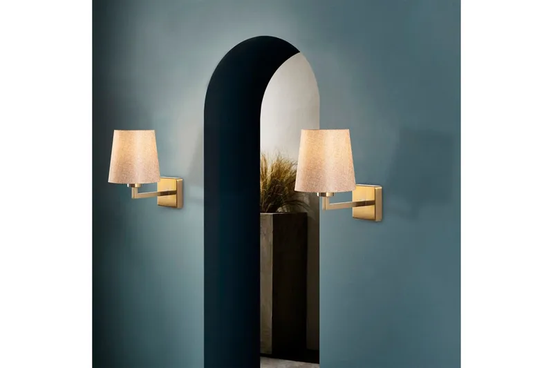 Vegg lampe Fenda Gull / Krem - Gull / Krem - Belysning - Innendørsbelysning & Lamper - Vegglampe