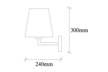 Vegg lampe Fenda Svart / Krem - Svart / Krem - Belysning - Innendørsbelysning & Lamper - Vegglampe
