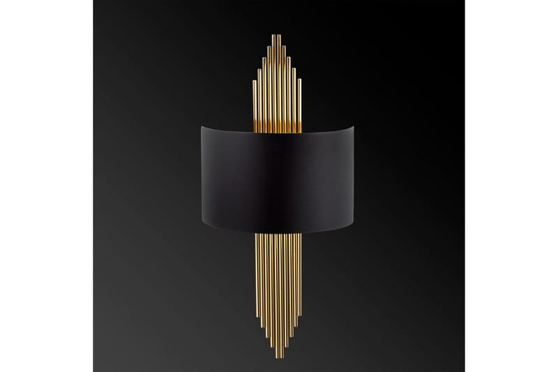 Vegg lampe Grelon Svart / Gull - Svart / Gull - Belysning - Innendørsbelysning & Lamper - Vegglampe