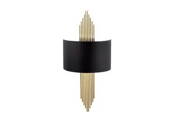 Vegg lampe Grelon Svart / Gull - Svart / Gull - Belysning - Innendørsbelysning & Lamper - Vegglampe
