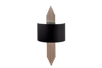 Vegg lampe Grelon Svart / Kobber - Svart / Kobber - Belysning - Innendørsbelysning & Lamper - Vegglampe