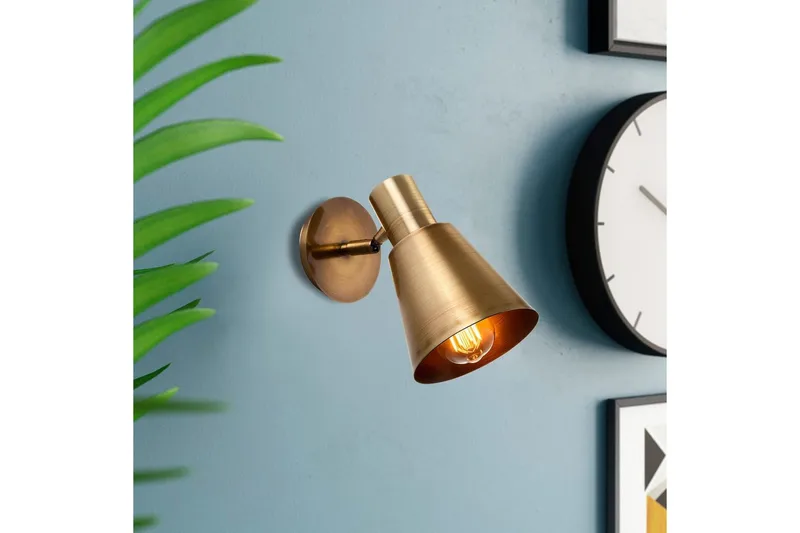 Vegg lampe Gullis Trekantet Antikk - Gull - Belysning - Innendørsbelysning & Lamper - Vegglampe