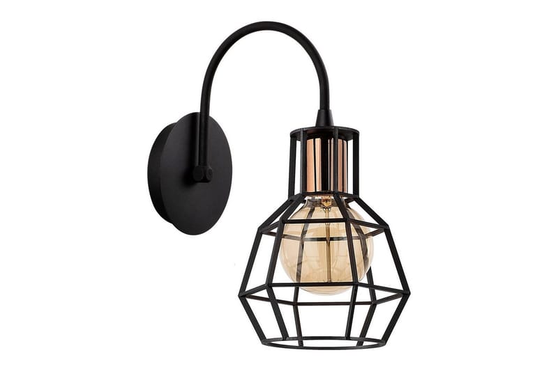 Vegg lampe Halieland svart / bronse - Svart - Belysning - Innendørsbelysning & Lamper - Vegglampe