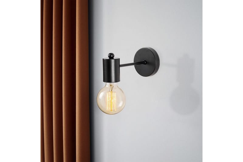 Vegg lampe Hexaia Svart - Svart - Belysning - Innendørsbelysning & Lamper - Vegglampe