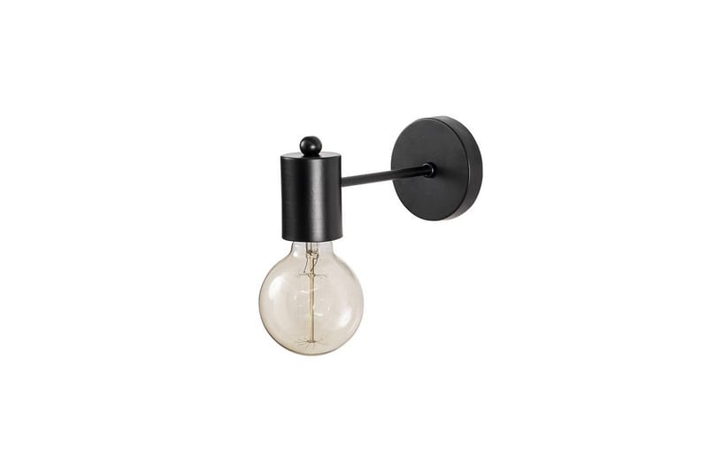 Vegg lampe Hexaia Svart, Svart