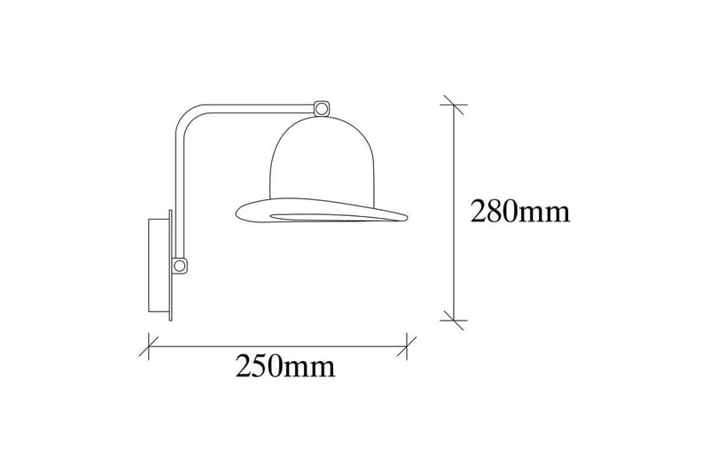 Vegg lampe Jolna Sugana Svart - Svart - Belysning - Innendørsbelysning & Lamper - Vegglampe