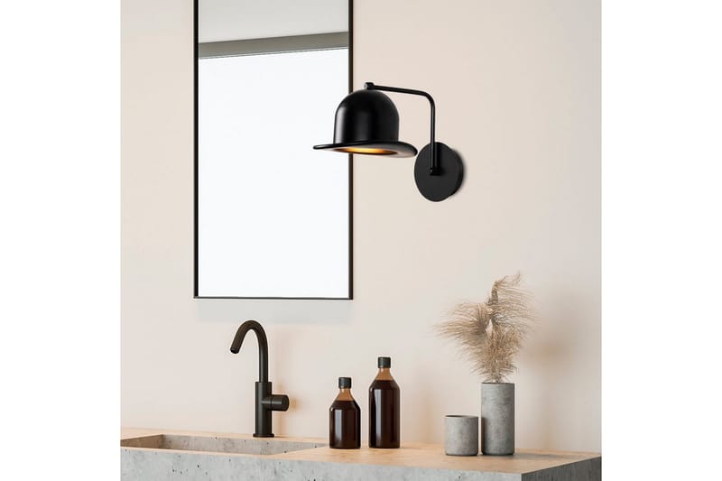 Vegg lampe Jolna Sugana Svart - Svart - Belysning - Innendørsbelysning & Lamper - Vegglampe
