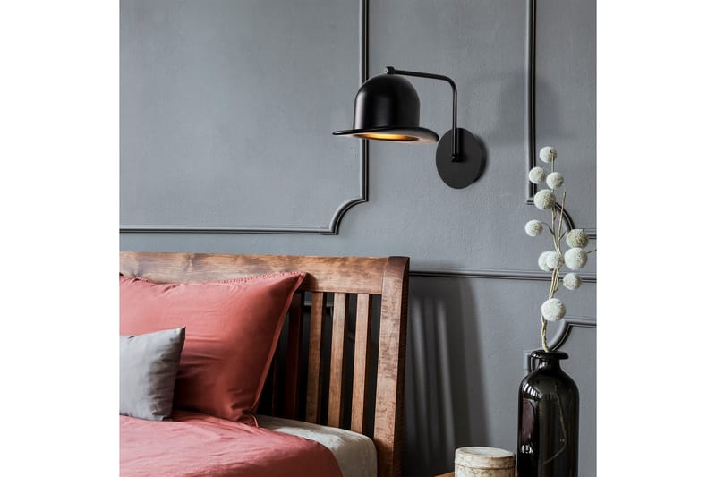 Vegg lampe Jolna Sugana Svart - Svart - Belysning - Innendørsbelysning & Lamper - Vegglampe